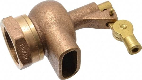 Legend Valve - 1-1/2" Pipe, Bronze, Mechanical Float Valve - 125 psi, NPTF x Plain End Connections - USA Tool & Supply