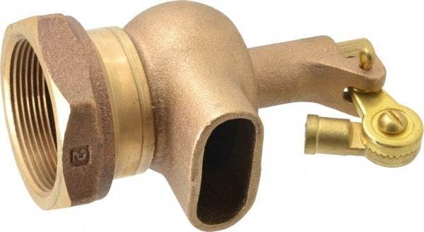 Legend Valve - 2" Pipe, Bronze, Mechanical Float Valve - 125 psi, NPTF x Plain End Connections - USA Tool & Supply
