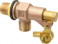 Legend Valve - 1/2" Pipe, Bronze, Mechanical Float Valve - 125 psi, MPT x MPT End Connections - USA Tool & Supply