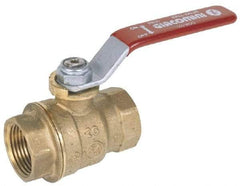 Legend Valve - 2-1/2" Pipe, Full Port, Stainless Steel Standard Ball Valve - 2 Piece, Inline - One Way Flow, FNPT x FNPT Ends, Locking Lever Handle, 1,000 WOG, 150 WSP - USA Tool & Supply
