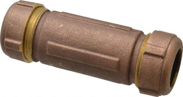 Legend Valve - 3/4" Pipe, 1" Copper Tube, Brass Compression Pipe Coupling - 125 psi WOG Rating - USA Tool & Supply