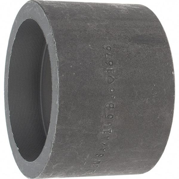 Made in USA - Size 2", Class 3,000, Forged Carbon Steel Black Pipe Coupling - 925 psi, Socket Weld End Connection - USA Tool & Supply