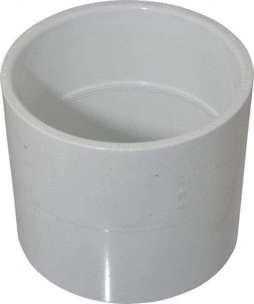 Value Collection - 4" PVC Plastic Pipe Coupling - Schedule 40, Slip x Slip End Connections - USA Tool & Supply