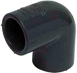 Value Collection - 4" PVC Plastic Pipe 90° Elbow - Schedule 80, FIPT x FIPT End Connections - USA Tool & Supply
