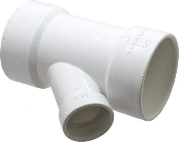 B&K Mueller - 3 x 3 x 1-1/2", PVC Drain, Waste & Vent Pipe 45 Wye - Hub x Hub x Hub - USA Tool & Supply