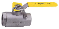 Apollo - 3" Pipe, Stainless Steel Standard Ball Valve - 2 Piece, Inline - One Way Flow, FNPT x FNPT Ends, Lever Handle, 1,000 WOG, 150 WSP - USA Tool & Supply