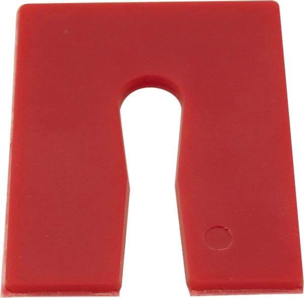 Precision Brand - 1,008 Piece, 2" Wide x 3" Long Polystyrene Slotted Shim - Blue, ±10% Tolerance - USA Tool & Supply