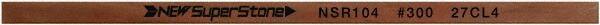 Value Collection - Flat Ceramic Finishing Stick - 100mm Long x 1mm Wide x 1mm Thick, 300 Grit - USA Tool & Supply