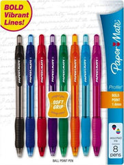 Paper Mate - 1mm Ball Point Retractable Ball Point Pen - Assorted Colors - USA Tool & Supply