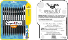 Paper Mate - 1mm Ball Point Retractable Ball Point Pen - Black - USA Tool & Supply