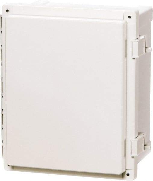 Fibox - Polycarbonate Standard Enclosure Hinge Cover - NEMA 4, 4X, 6, 6P, 12, 13, 8" Wide x 10" High x 6" Deep, Impact, Moisture & Corrosion Resistant, Dirt-tight & Dust-tight - USA Tool & Supply