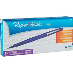 Paper Mate - Needle Porous Point Pen - Purple - USA Tool & Supply