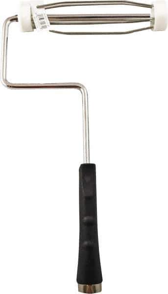 Premier Paint Roller - 7" Wide x 12-1/2" Long Heavy-Duty Birdcage Frame - Steel Frame, Plastic Handle - USA Tool & Supply