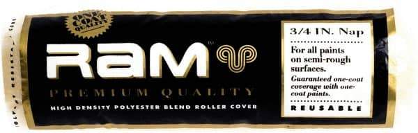 Premier Paint Roller - 3/4" Nap, 9" Wide Paint Roller Cover - Rough Texture, Polyester - USA Tool & Supply