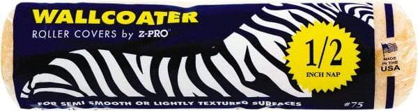 Premier Paint Roller - 1/2" Nap, 9" Wide Paint Roller Cover - Semi-Rough Texture, Polyester - USA Tool & Supply