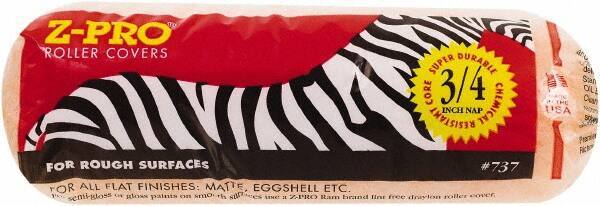 Premier Paint Roller - 3/4" Nap, 9" Wide Paint Roller Cover - Rough Texture, Polyester - USA Tool & Supply