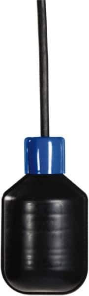 Made in USA - 13 Max psi, 140°F Max, Liquid Level Float - Chlorinated Polyethylene Stem, N.C. Switch Logic - USA Tool & Supply