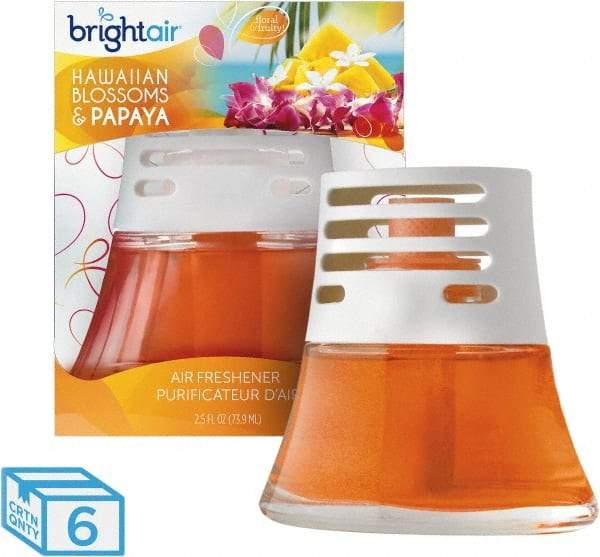 BRIGHT Air - 2.5 oz Diffuser Air Freshener - Liquid, Hawaiian Blossoms & Papaya Scent - USA Tool & Supply