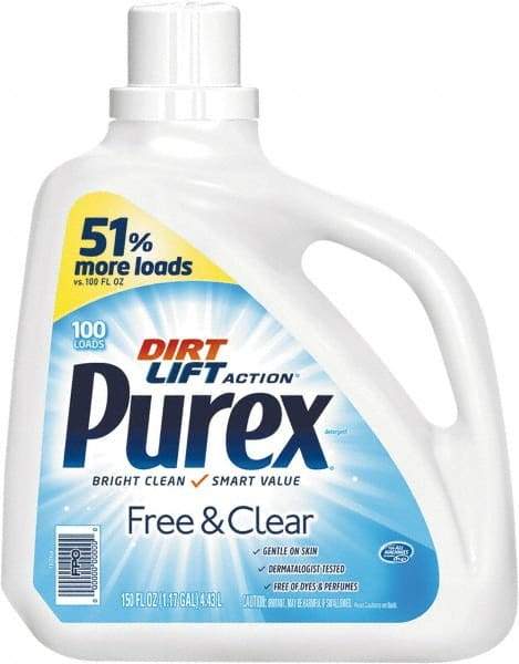 Purex - 150 oz Liquid Laundry Detergent - Unscented - USA Tool & Supply