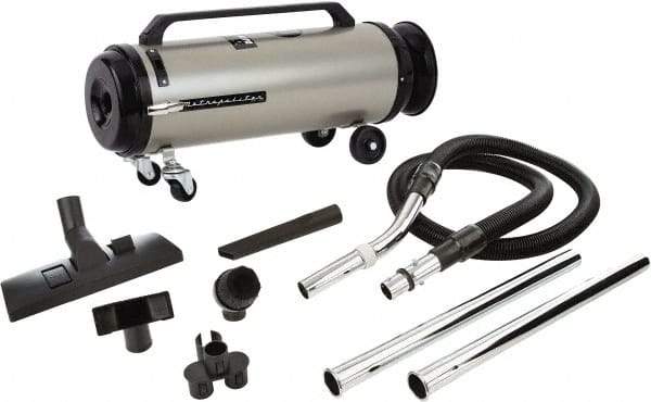 MetroVac - Canister Vacuum Cleaner - 120 Volts, 4 hp, 11.25 Amps, 12.5 Lb, Accessories Included - USA Tool & Supply
