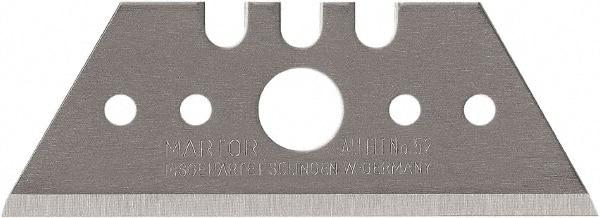 Martor USA - 100 Piece, Carbon Steel, Utility Knife Blade - 2.09" Long - USA Tool & Supply