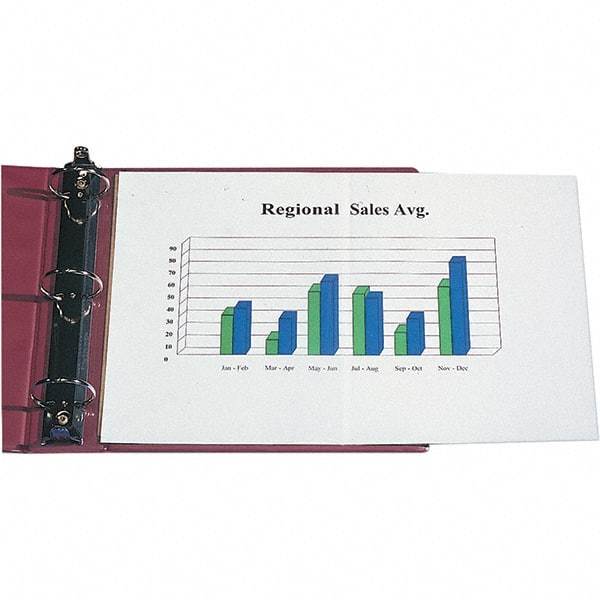 C-LINE - 25 Piece Clear Sheet Protectors-Ring Binder - 17" High x 11" Wide - USA Tool & Supply
