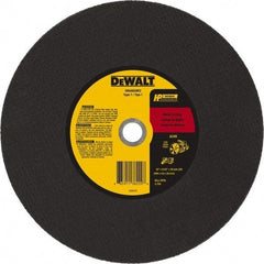 DeWALT - 16" 24 Grit Aluminum Oxide Cutoff Wheel - 5/32" Thick, 20mm Arbor, 4,700 Max RPM, Use with Chop Saws - USA Tool & Supply