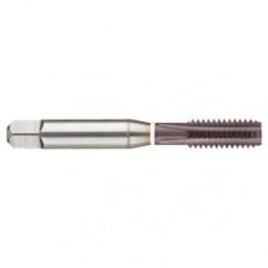 3/8-16 Dia. - 2B - 4 FL - Cobalt Straight Flute Semi-Bott White Ring Tap - Firex - USA Tool & Supply