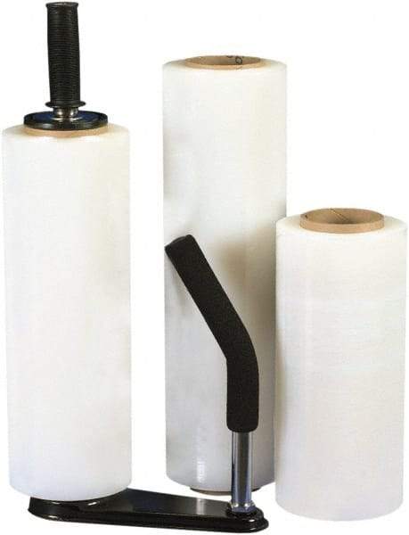 Made in USA - 12" x 1,500' 90 Gauge Clear Blown Hand Stretch Film - USA Tool & Supply