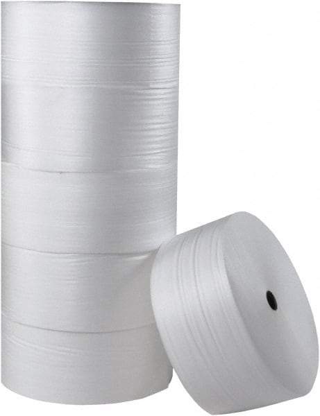 Made in USA - 1,250' Long x 18" Wide x 1/16" Thick, Foam Roll - White - USA Tool & Supply