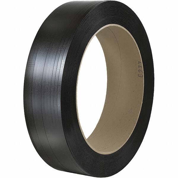 Made in USA - 10,500' Long x 7/16" Wide, Coil Case Polypropylene Strapping - 400 Lb Capacity, 0.019" Thick - USA Tool & Supply