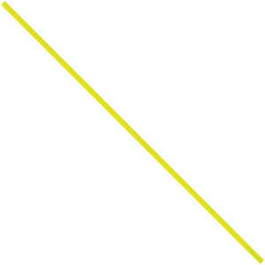 Made in USA - 12" Long, Bag Tie - Yellow - USA Tool & Supply