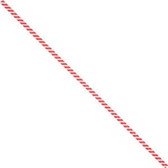 Made in USA - 12" Long, Bag Tie - Red/White - USA Tool & Supply