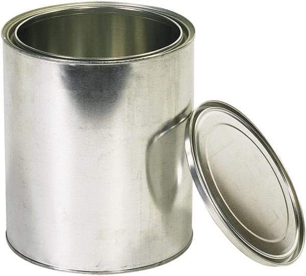 Value Collection - 1 Gal Gray Cylinder Metal Can - 10" High - USA Tool & Supply