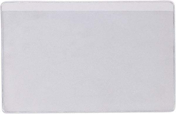 Superscan - 50 Piece Clear Press-On Vinyl Envelope - 3" High x 5" Wide - USA Tool & Supply