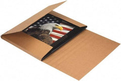 Made in USA - 12" Wide x 36" Long x 6" High Rectangle Crush Proof Mailers - 1 Wall, Kraft (Color) - USA Tool & Supply