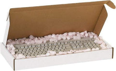 Made in USA - 14" Wide x 24" Long x 4" High Rectangle Crush Proof Mailers - 1 Wall, White - USA Tool & Supply