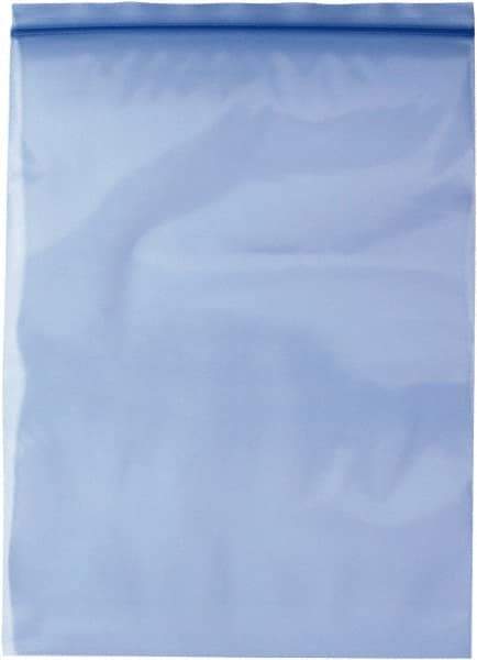 Made in USA - 12 x 18", 4 mil VCI Reclosable Polybags - Blue - USA Tool & Supply