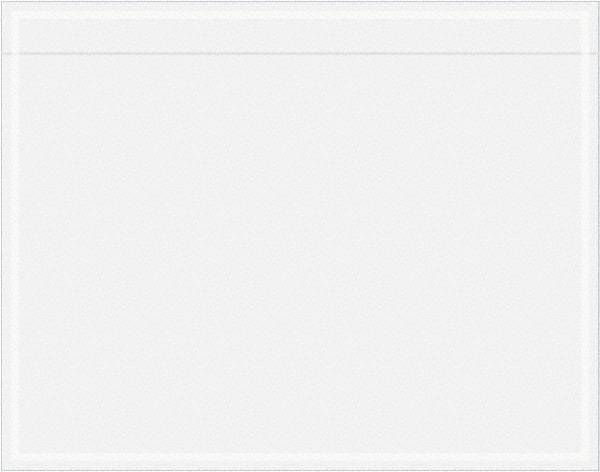 Value Collection - 1,000 Piece, 7" Long x 5-1/2" Wide, Packing List Envelope - Unprinted, Clear - USA Tool & Supply
