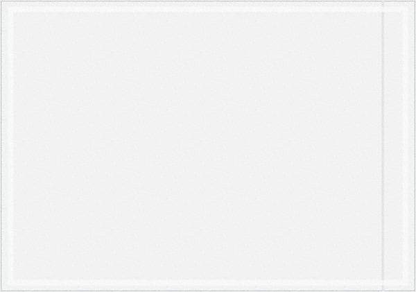 Value Collection - 1,000 Piece, 7" Long x 10" Wide, Packing List Envelope - Unprinted, Clear - USA Tool & Supply