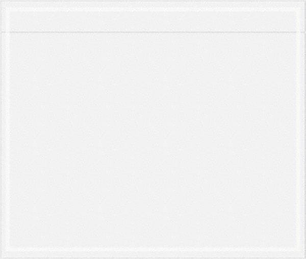 Value Collection - 1,000 Piece, 6-1/2" Long x 5-1/2" Wide, Packing List Envelope - Unprinted, Clear - USA Tool & Supply