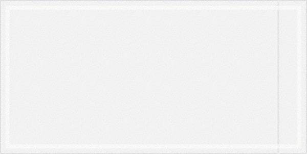 Value Collection - 1,000 Piece, 6" Long x 12" Wide, Packing List Envelope - Unprinted, Clear - USA Tool & Supply