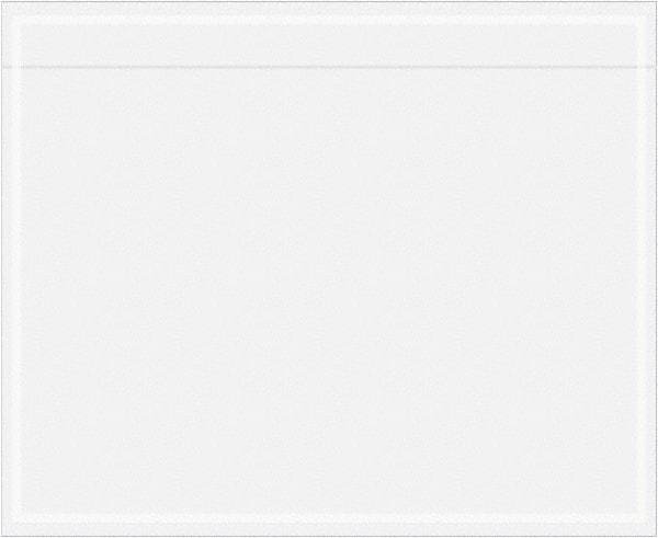 Value Collection - 1,000 Piece, 5-1/2" Long x 4-1/2" Wide, Packing List Envelope - Unprinted, Clear - USA Tool & Supply
