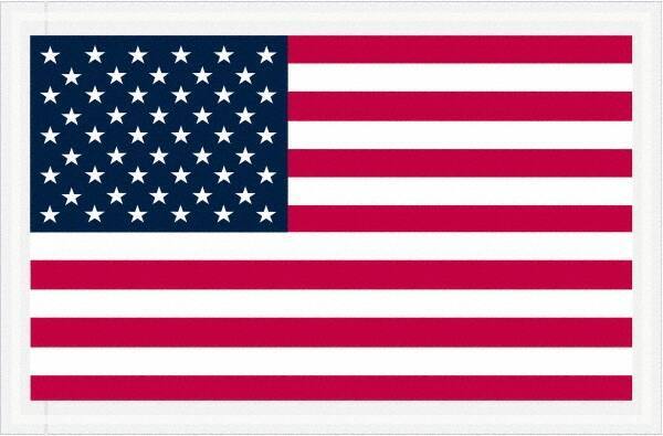 Value Collection - 1,000 Piece, 5-1/4" Long x 8" Wide, Packing List Envelope - Packing List Enclosed, Red, White & Blue - USA Tool & Supply