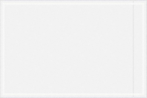 Value Collection - 1,000 Piece, 6" Long x 9" Wide, Packing List Envelope - Unprinted, Clear - USA Tool & Supply