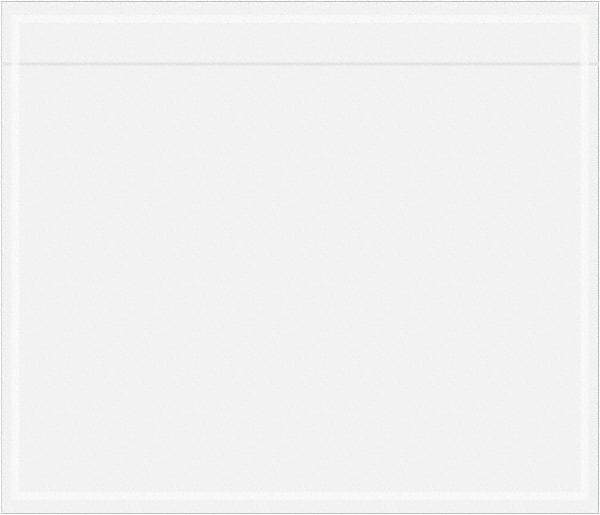 Value Collection - 1,000 Piece, 7" Long x 6" Wide, Packing List Envelope - Unprinted, Clear - USA Tool & Supply