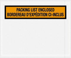 Value Collection - 1,000 Piece, 4-1/2" Long x 5-1/2" Wide, Packing List Envelope - Orange - USA Tool & Supply