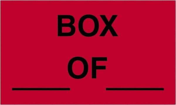 Tape Logic - 5" Long, Fluorescent Red Paper Shipping Label - For Multi-Use - USA Tool & Supply