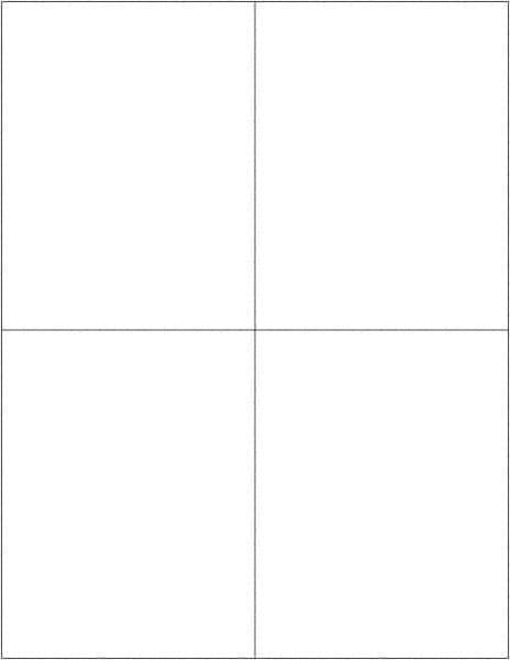 Tape Logic - 5-1/2" Long, White Paper Laser Label - For Laser Printers - USA Tool & Supply