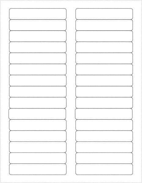 Tape Logic - 3-7/16" Long, White Paper Laser Label - For Laser Printers - USA Tool & Supply